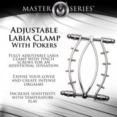 Spread 'Em Poker Labia Clamp with Adjustable Pressure Screws